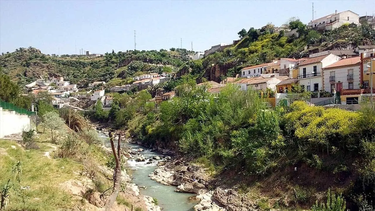 El rio Cubillas a su paso por Pinos Puente