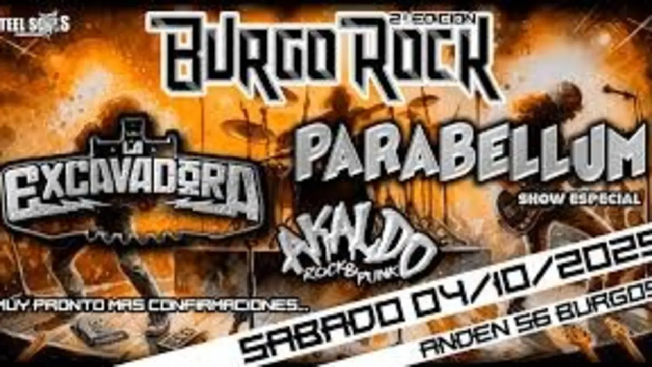 Cartel BurgoRock 2025: Ob&uacute;s, Parabellum, La Excavadora...