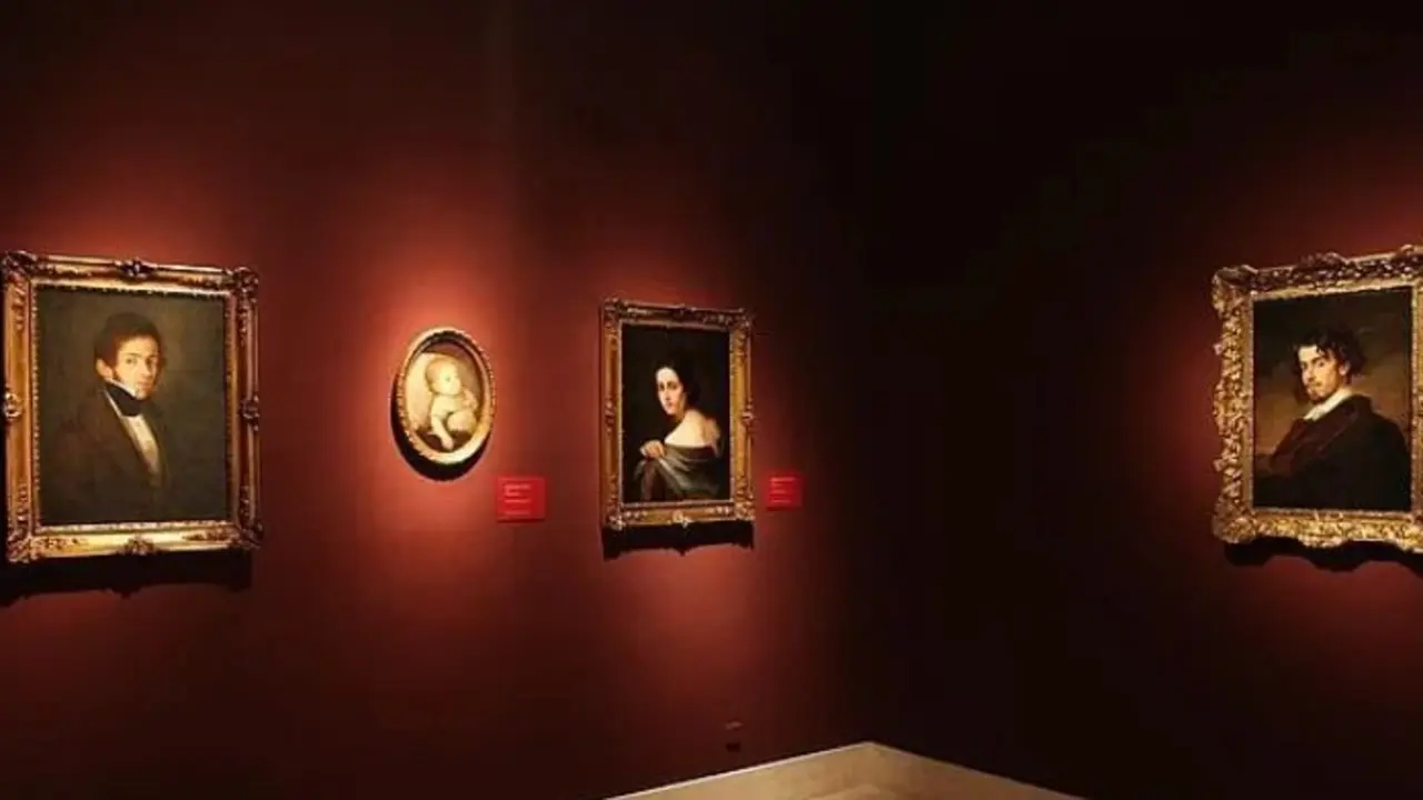 La familia B&eacute;cquer, en el Bellas Artes de Sevilla
