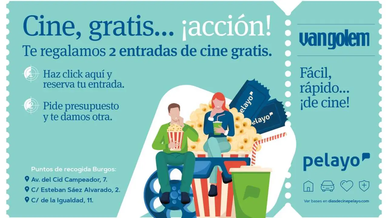 Pasa un d&iacute;a de cine en Burgos con Pelayo
