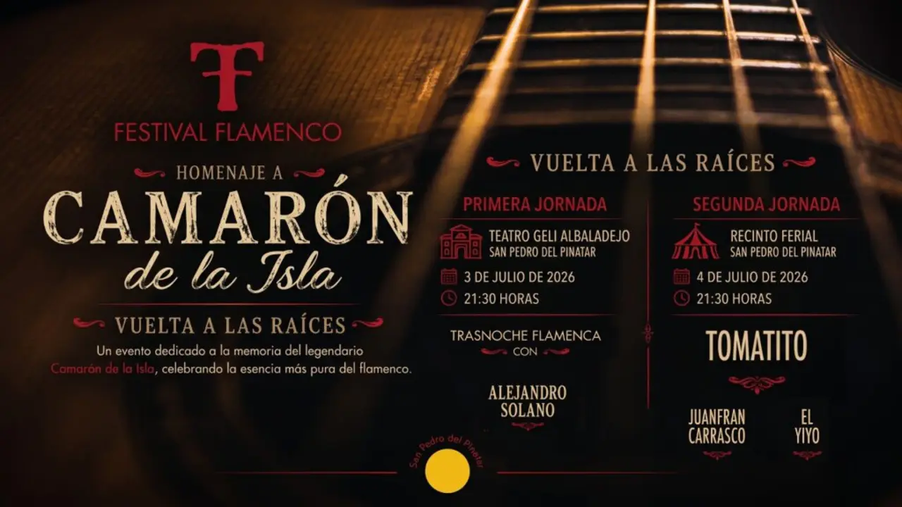 Festival de Flamenco de San Pedro del Pinatar 2026 Cartel Horizontal