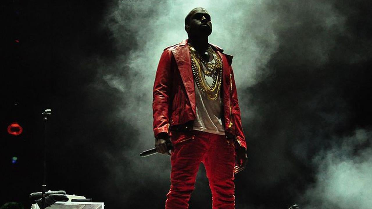 Kanye West en un Lollapalooza de Chile durante 2011.
