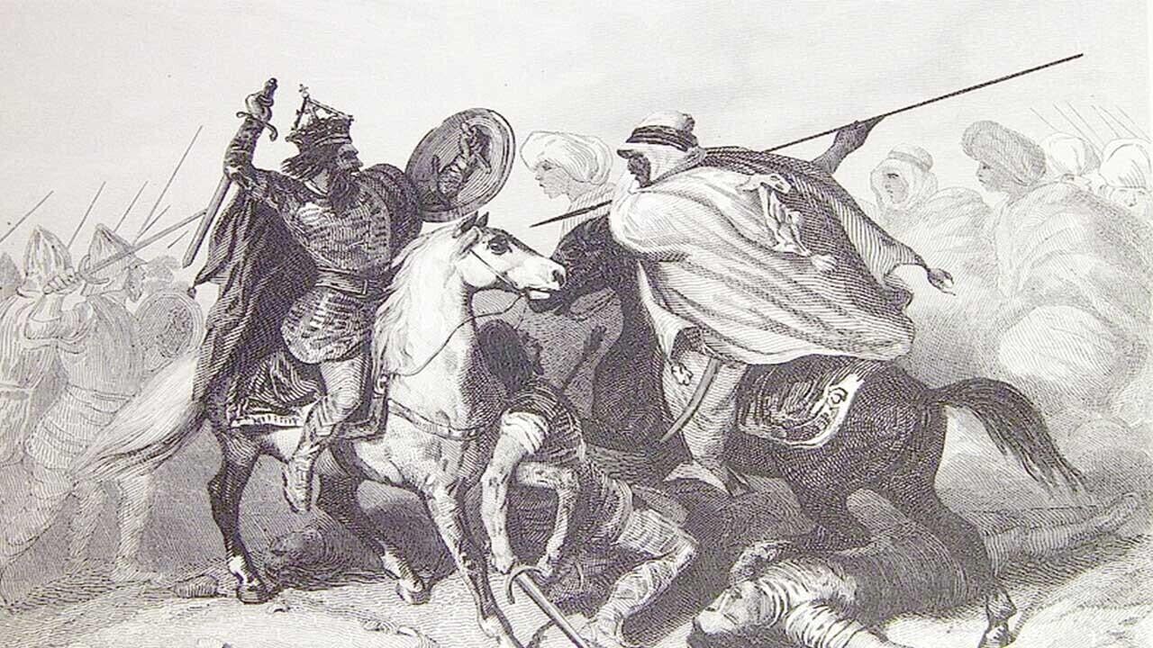 Ilustraciones pertenecientes al libro Las glorias nacionales