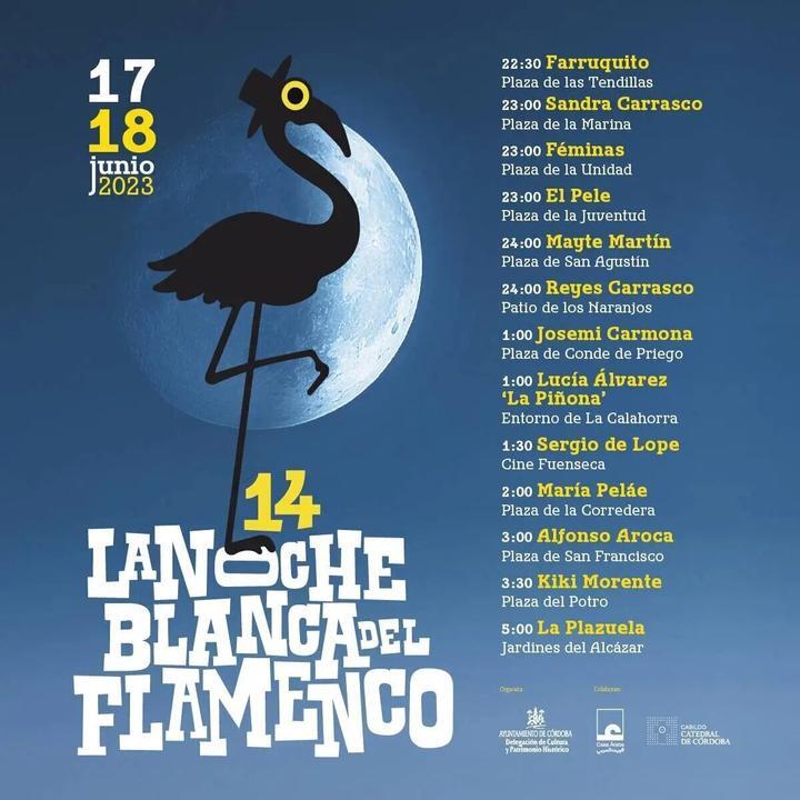 noche blanca del flamenco cordoba cartel