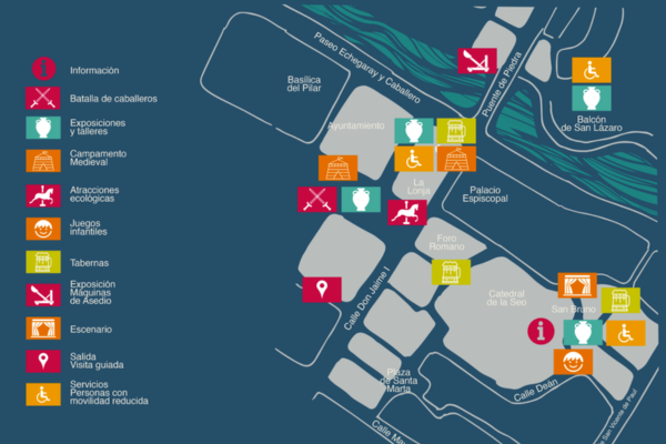 Mapa del Mercado de las Tres Culturas