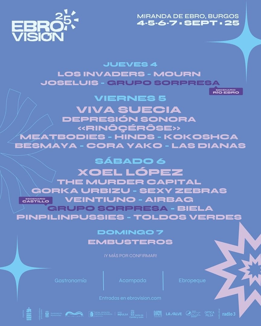 EBROVISIÓN cartel por días