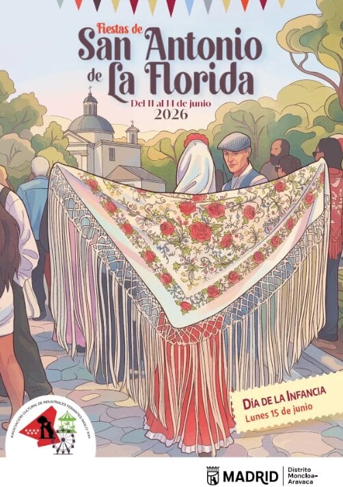 Cartel 2026 Fiestas de San Antonio de la Florida en Madrid