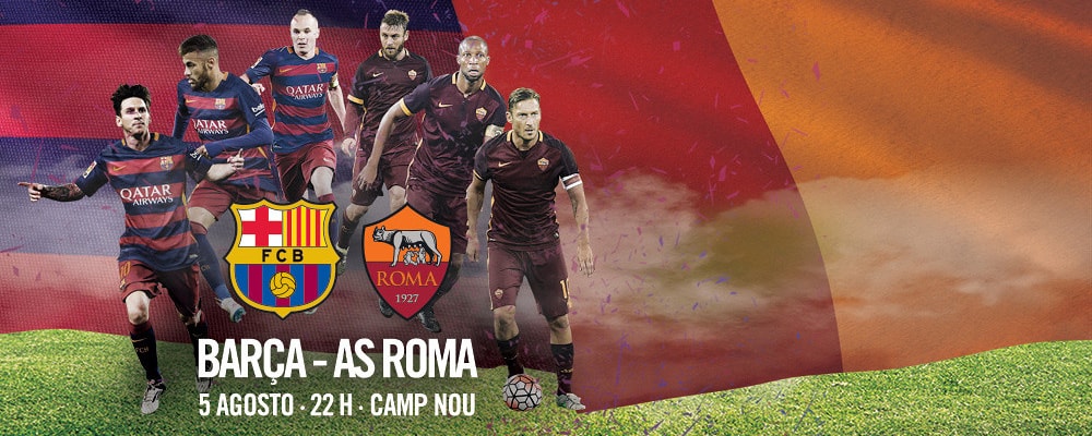 F.C.Barcelona y A.S.Roma hoy a las 22:00 en Antena 3