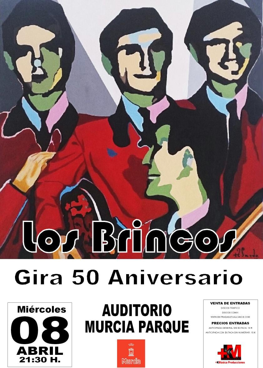 Los Brincos cumplen 50 años y pasan por Murcia el 11 de abril