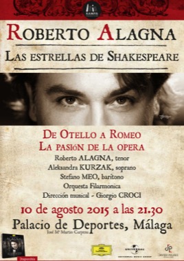 Roberto Alagna con "Las Estrellas de Shakespeare" en el Palacio de Deportes José María Martín Carpena
