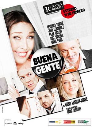 "Buena Gente" protagonizada por Verónica Forqué en Teatro Rialto