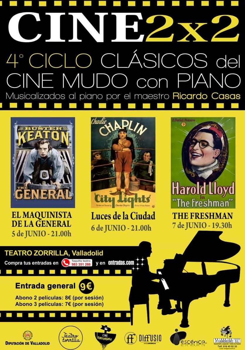 `4º Ciclo de cine 2X2. Clásicoss del cine mudo , luces de la ciudad´ en la Sala Experimental del Teatro Zorrilla