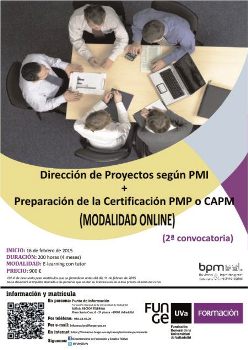 `Curso Dirección de Proyectos según PMI + Preparación de la Certificación PMP o CAPM´ organizado por Funge