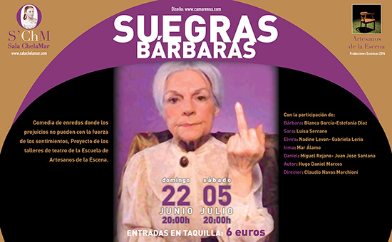 Suegras Bárbaras en el OFF – Sala Chela Mar dentro del 32 festival de teatro de Málaga