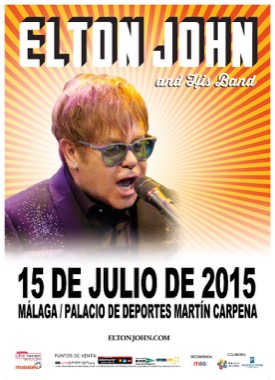 Elton John & His Band en el Palacio de Deportes Jose Mª Martín Carpena