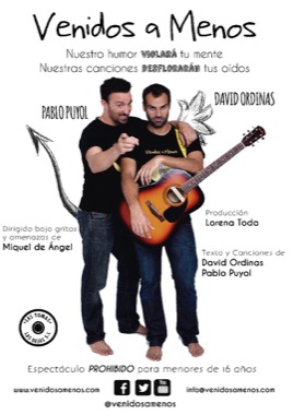 Venidos A Menos con Pablo Puyol y David Ordinas en La Cochera Cabaret