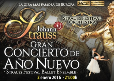 Johann Strauss. Gran Concierto de año nuevo en el Teatro Cervantes de Málaga