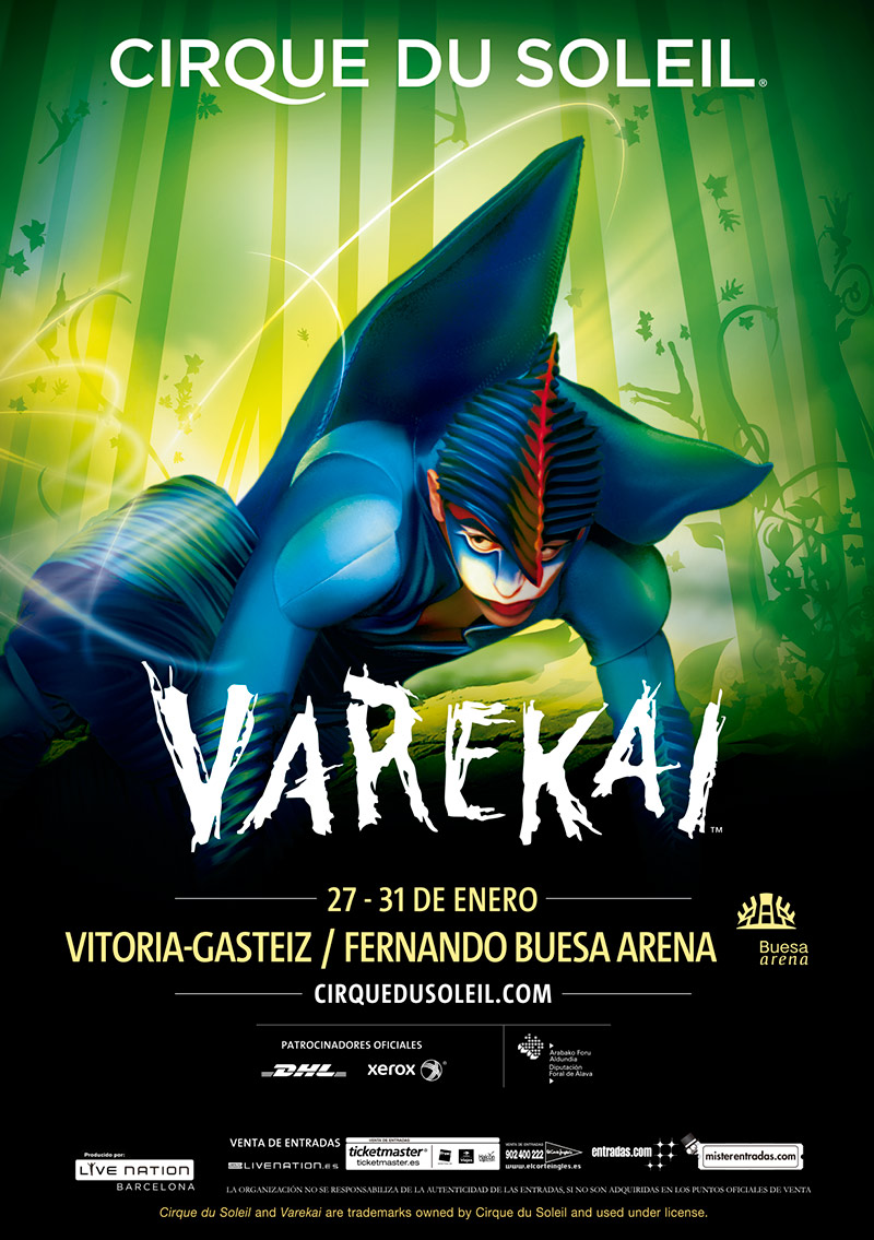 Varekai, el nuevo espectáculo del Cirque du Soleil, en Vitoria