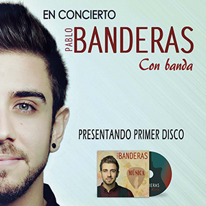 Pablo Banderas presentando su primer disco en La Caja Blanca de Malaga