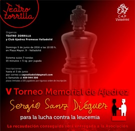 V Torneo Ajedrez `Sergio Sanz Diéguez´contra la leucemia