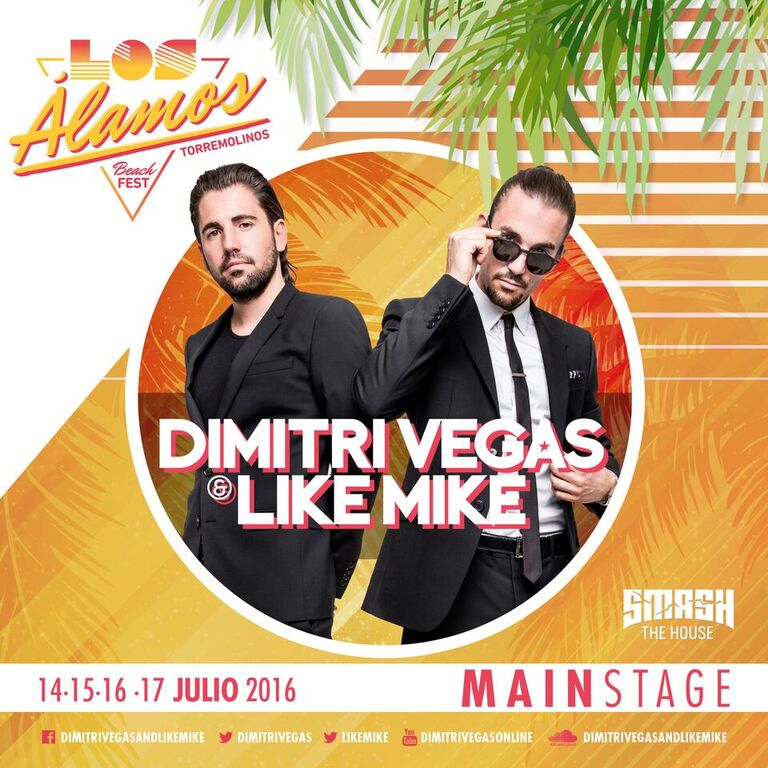 Los Dj n1 mundial Dimitri Vegas & Like Mike en el Festival Los Álamos Beach 2016