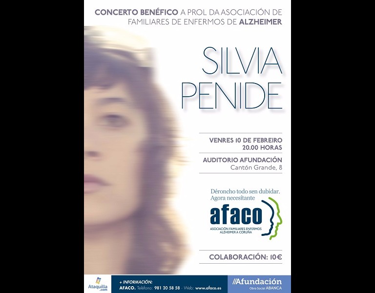 Silvia Penide, concierto benéfico Afaco en A Coruña