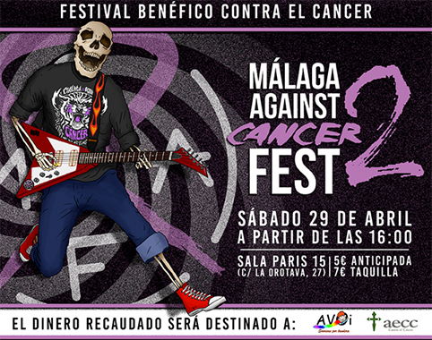 Málaga Against Cancer Fest 2 en Sala Paris 15