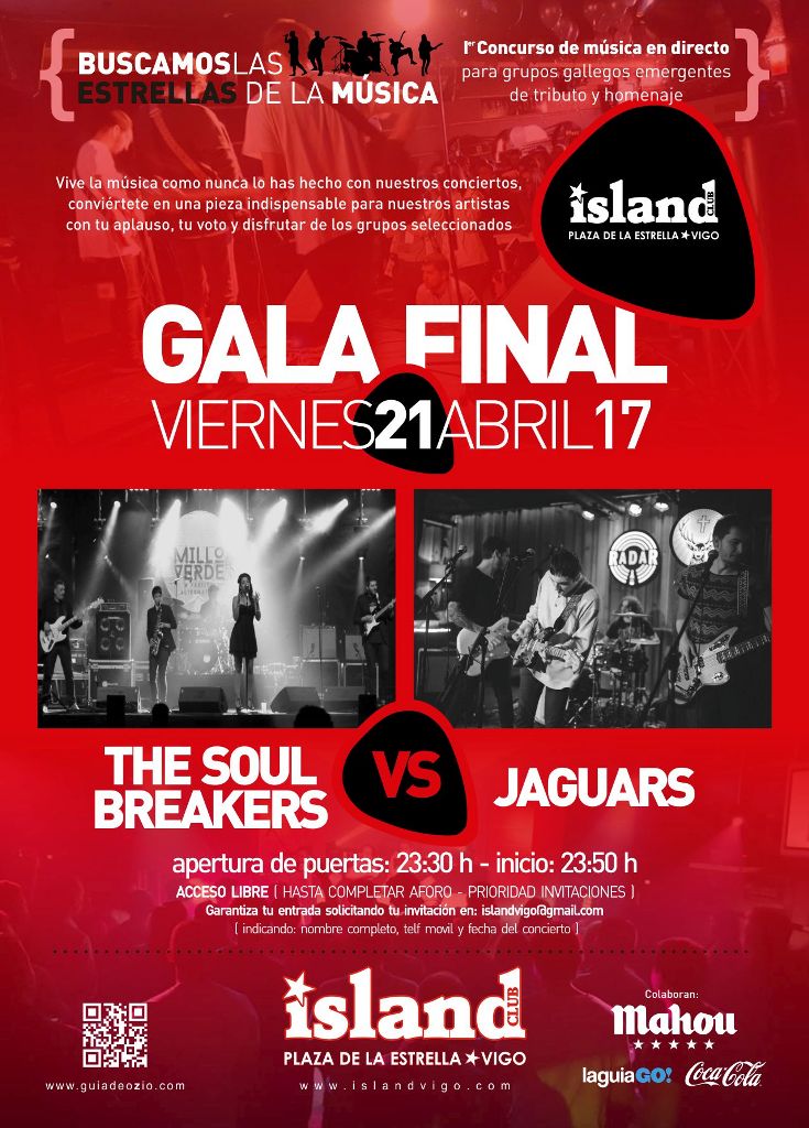Gala final del concurso de música en Island club de Vigo