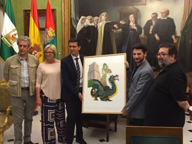 El Ayuntamiento presenta el cartel de la Fiesta del Corpus, obra del artista Joaquín Peña-Toro