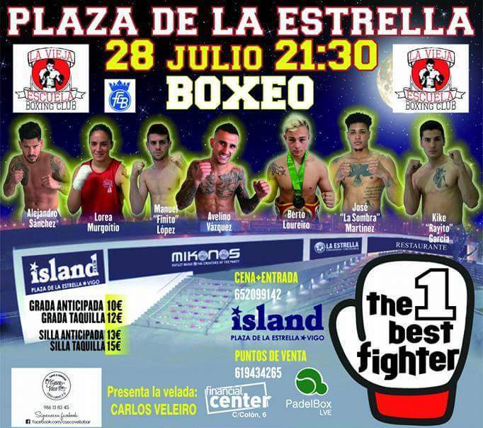 The 1 best fighter, velada de boxeo en Island club de Vigo