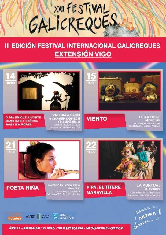 Festival Galicreques, extensión en Vigo en la Sala Artika