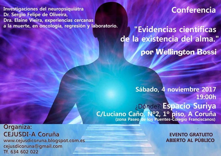 Evidencias científicas de la existencia del alma, conferencia en A Coruña