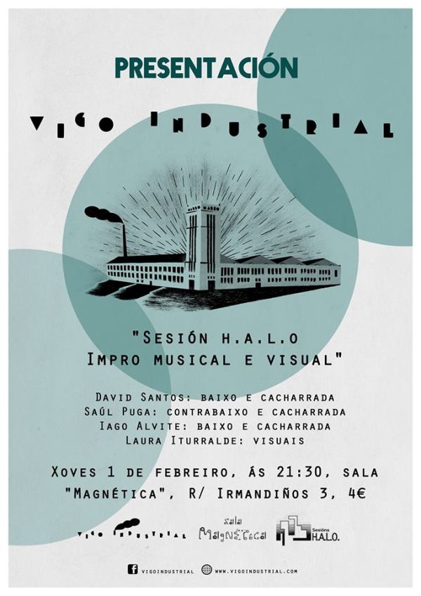 Sesión HALO, improvisación musical y visual en la sala Magnética de Vigo