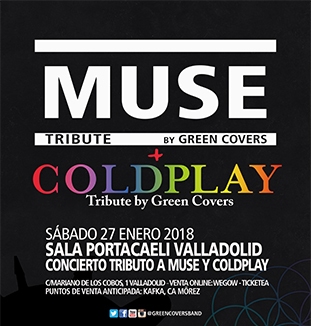 `Coldplay Tribute by Green Covers´ en la Sala Porta Caeli Global Music
