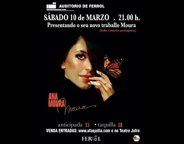 Ana Moura concierto en Ferrol