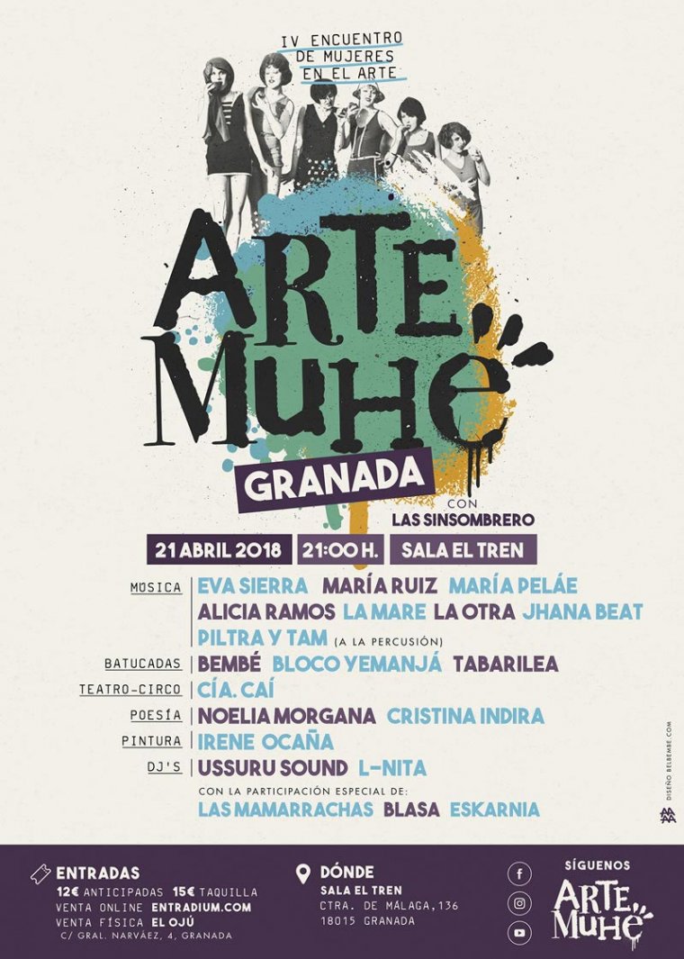 ‘Arte Muhé, Encuentro de Mujeres en el Arte’ en la Sala El Tren de Granada