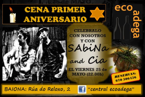 Sabina y Cía, concierto en Ecoadega de Baiona