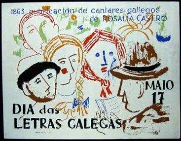 O Día das Letras Galegas, 55 años, exposición en Vigo