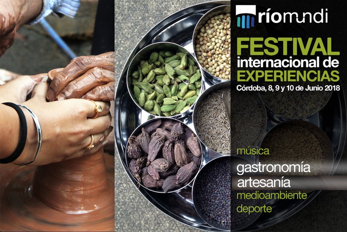 #RíoMundiFest ha presentado el programa #Gastronómico y #Artesano, 8-9-10 de Junio (Córdoba)