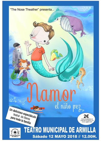 ‘Namor , el niño pez’, teatro familiar en Armilla en mayo