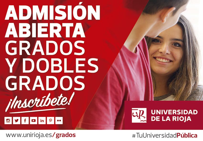 Nueva oportunidad: admisión del 16 al 30 de julio en la Universidad de La Rioja