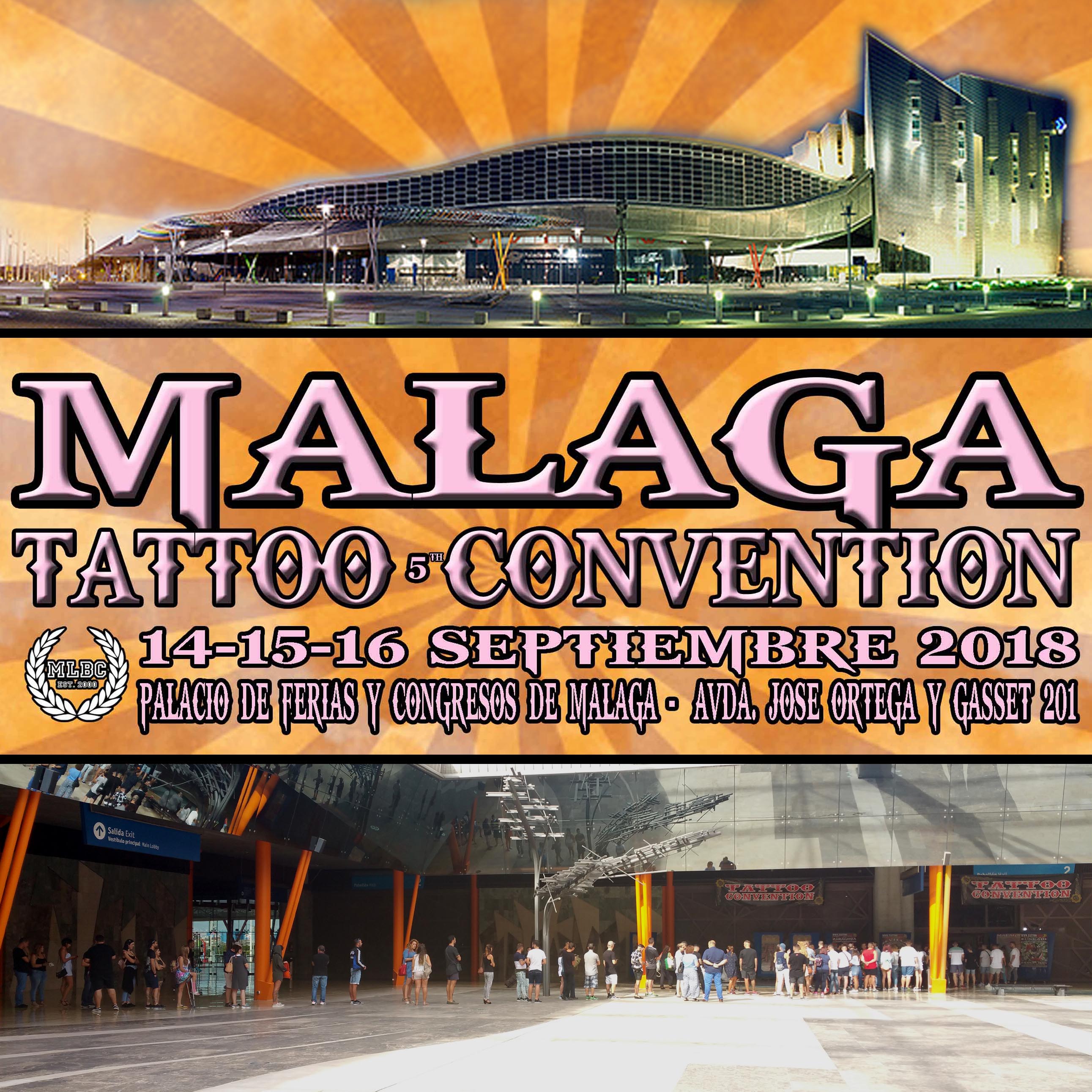 La ‘5ª Málaga Tattoo Convention’ se celebrará el 14-15-16 Septiembre 2018
