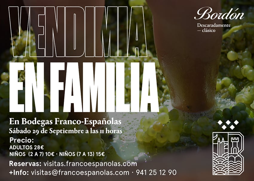 Vendimia en familia en Bodegas Franco Españolas