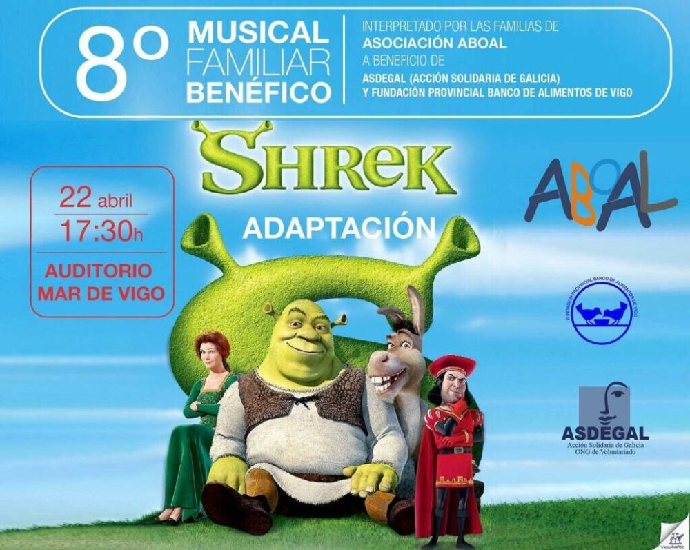 Shrek el musical, espectáculo familiar en el auditorio Mar de Vigo
