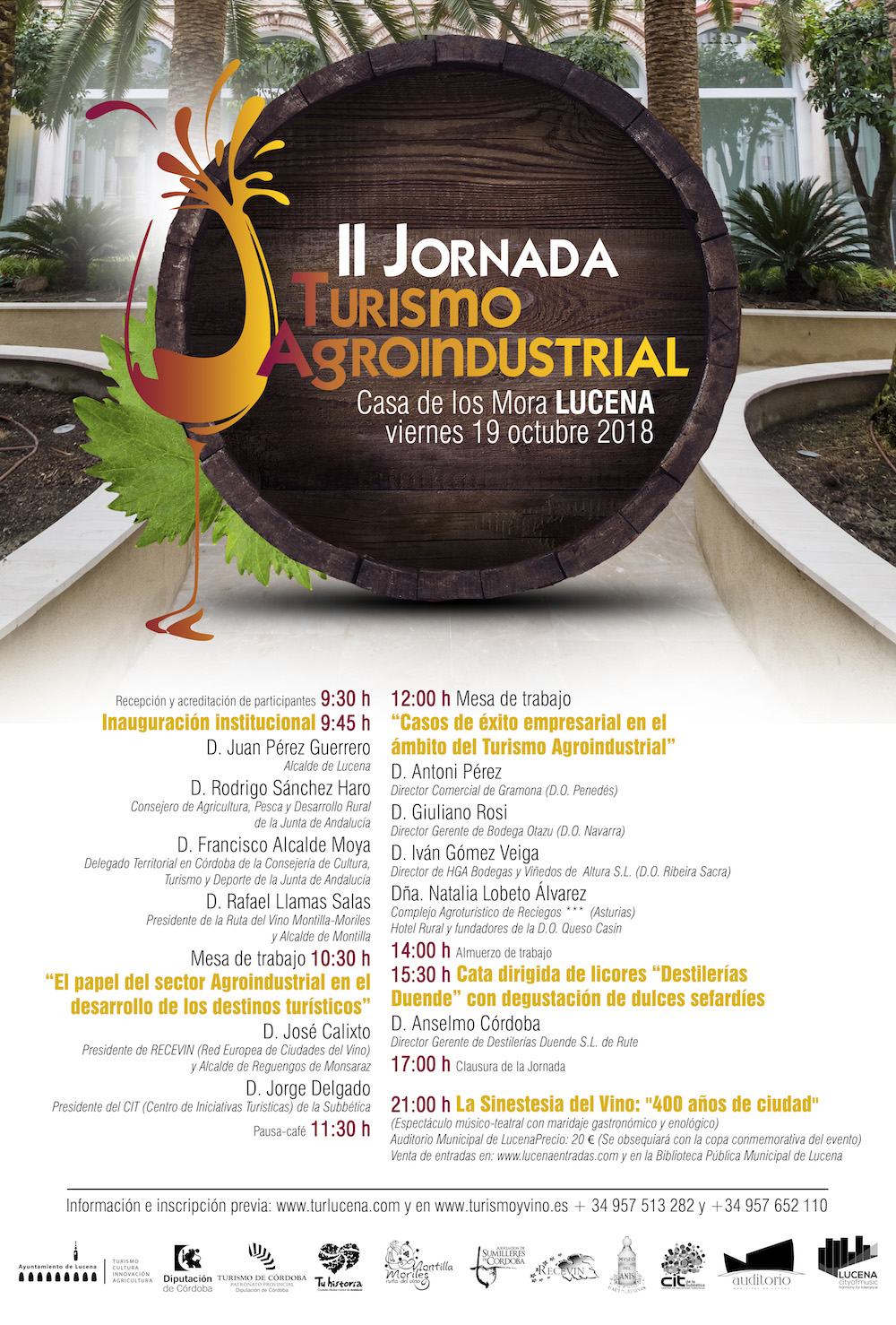 La Ruta del Vino Montilla-Moriles celebra La II Edición de Jornada Turismo Agroindustrial en Lucena