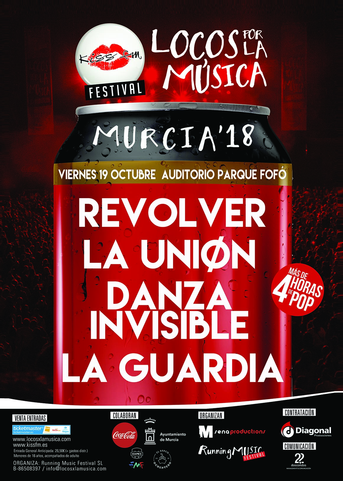 KISS FM presenta el festival ‘Locos por la Música’ en Murcia
