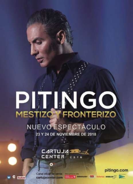 Pitingo lleva 'Mestizo y fronterizo' a Cartuja Center CITE de Sevilla a finales de noviembre