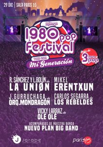 La Unión + Mikel Erentxun + Javier Gurruchaga + Vicky Larraz + Carlos Segarra nos llevan a los 80 en París 15
