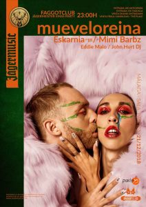 Mueveloreina + Eskamia + Mimi Barbz en la despedida de año de Faggotclub en París 15