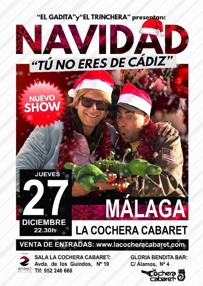 Navidad tú no eres de Cádiz en La Cochera Cabaret